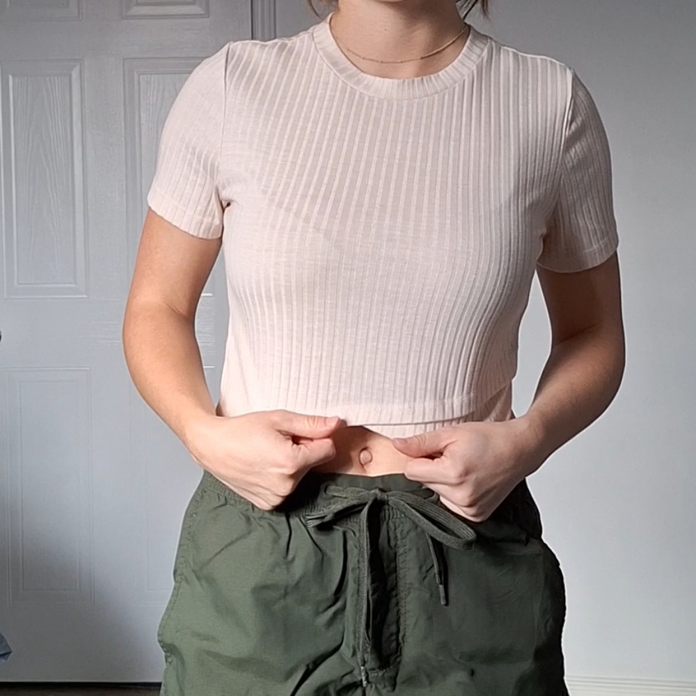 Light Pink Crop Top